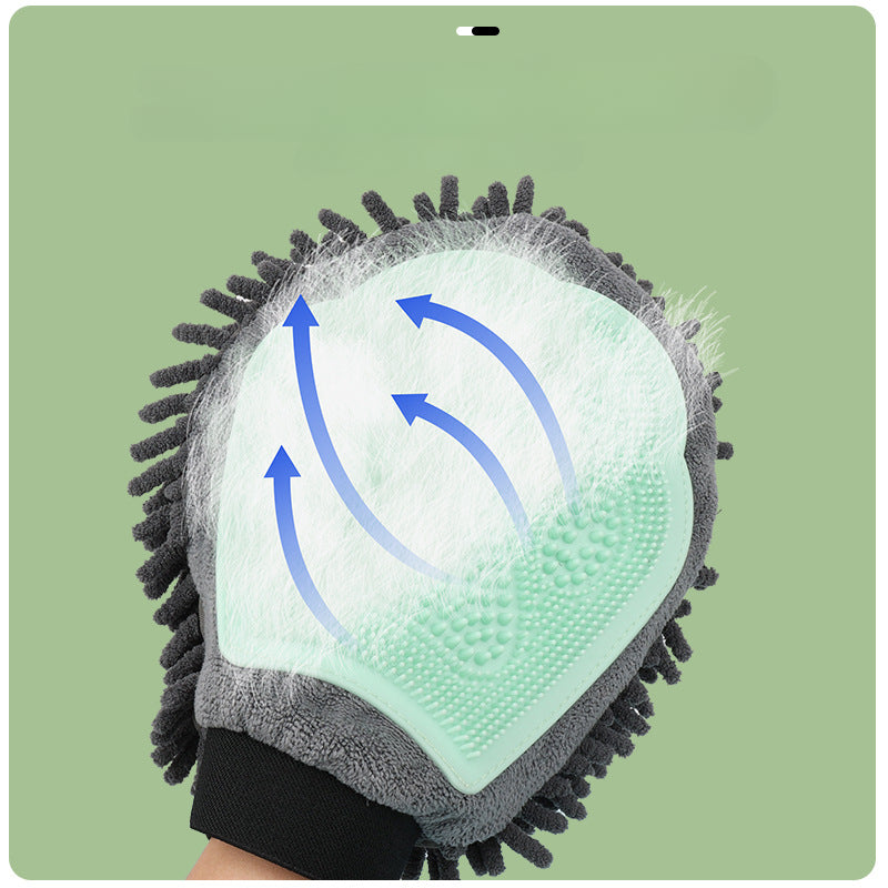 2-in-1 Pet Grooming Glove