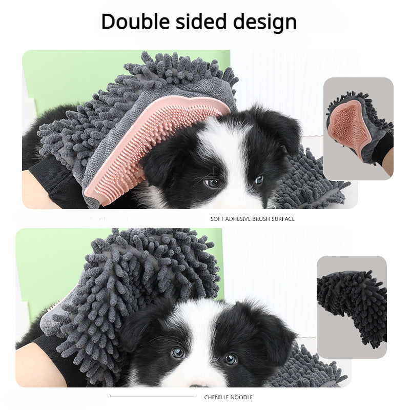 2-in-1 Pet Grooming Glove
