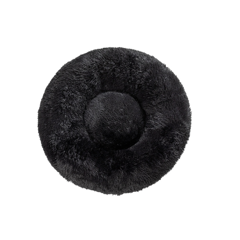 Fluffy Calming Donut Dog Bed